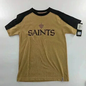 new orleans saints Reebok Short Sleeve Shirt Size Kids Medium 10-12